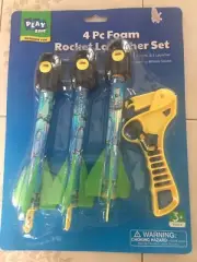 4 pc foam rocket launcher set ,1 Launcher And 3 Rockets