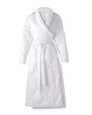 ROBE Satin Diamond Quilted Down Alternative Puffer Robe