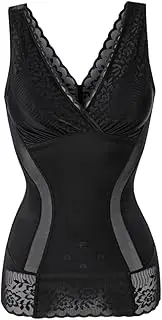 [LIFKOME] Women Ladies Tops Bodysuit for Women Cor Underbust Bustier Ladies Adjustable Black
