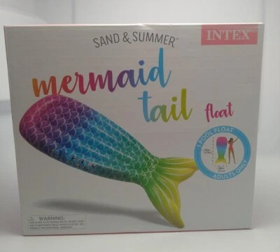 MERMAID TAIL POOL FLOAT 70" x 28" Adults Only INTEX Sand & Summer SWIMMING POOL