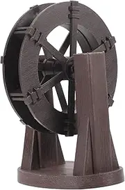 Water Wheel Ornament for Pond Solar Fountain Decor Micro Resin Craft Garden Water Feature Accessory
