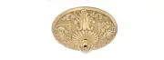 B&P Lamp Victorian Cast Brass Canopy, 5 1/2" Dia., Unfinished Brass