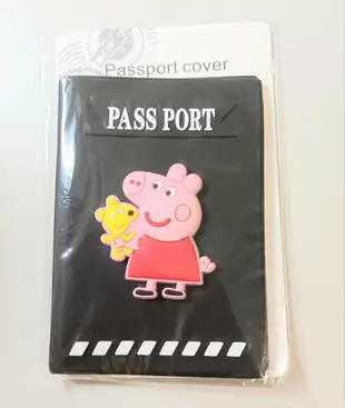 台灣現貨-韓版可愛卡通3D立體護照保護套 護照夾 証件套 証件收納夾 出國週邊用品 旅行必備 佩佩豬 海綿寶寶 史迪奇