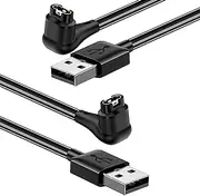 Right Angle Charger Cable for Watch 2Pack, tunghey Charging Power Cord for Fenix 5 5X 6 6X 7 7X Plus,Fore-Runner 945 935 955 245 Music,Instinct,Approach S40 S60 S42,Vivo-Active 3 4 4S,Venu 2 SQ