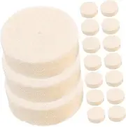Gatuida Multifunctional Wool Polishing Heads 100 Pcs 8mm Thick Jewelry Polishing Kit Buffing Wheel for Nail Art and Metal
