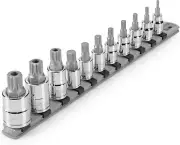 3/8 Inch Drive Triple Square and 1/2 Inch Drive TR Triple Square Bit Socket Set