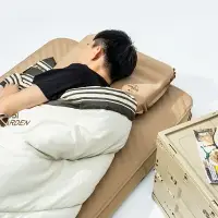 在飛比找樂天市場購物網優惠-牧高笛精致露營自動充氣枕海綿便攜式露營午睡旅行睡枕舒適枕頭B