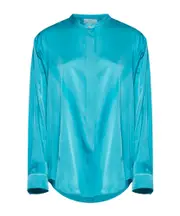 Forte Forte Mandarin Collar Blouse 1 Blue