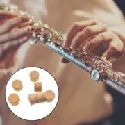 10Pcs Flute Cork Mats Flute Water Key Spit Value Cork Pads For Instrument