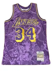 Mitchell & Ness LA Lakers Shaquille O’Neal CNY Swingman Jersey Purple Sz Medium