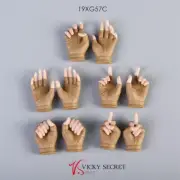 1/6 19XG57C Sand colored Half Finger glove Hand Type for PH/TBleague Female Body