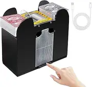 Bocguy Automatic Electric Card Shuffler for 1-4 Deck, USB-C/Electric Battery Operated Card Shuffler (Modern, L)