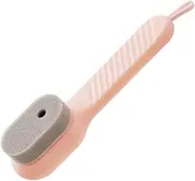 [Nuyhgtr] Shoe Brush, Sneaker Cleaning Scrubber, Replaceable Soap Dispensing Head, Multifunction Design, Ideal for Leather, Canvas, Boots, Shoes, Bags and Furniture Care