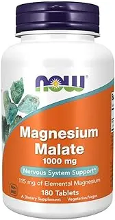 NOW Foods Magnesium Malate (1000Mg) 180 Tabs