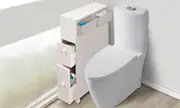Bathroom Storage Caddy Utility Toilet Cabinet