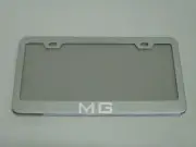 *MG* MGA MGB MIDGET mirror Stainless Steel license plate frame w/s.caps (SB) (for: MG)
