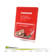 Sram Disc Brake Pads Metal Scintered w Steel Backing Plate - Wet + Powerful