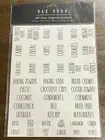 Rae Dunn *180* CLEAR Organizing Labels Kitchen Pantry Laundry Organization NEW