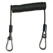 1Pc Kayak Paddles Leash with D-Shape Carabiner, Paddle Board Fishing Rod Leash