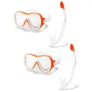 2x Intex Aqua Flow Sport Wave Rider Swim Snorkeling Snorkel/Goggles Kids 8y+ YL