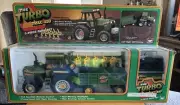 Turbo Trac-990 Tractor 3 Piece Farm Set, New Bright, Remote Control NIB 1987
