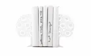 Heart Tree Bookend Book Shelf Design White HEAVY METAL!!!! NEW!!!