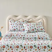MyHouse Printed Flannelette Sheet Set - Breakfast - King Single