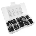 Black Plastic Washers, 500 Pcs Nylon Flat Washer Assortment Kit for Screw Bolt S