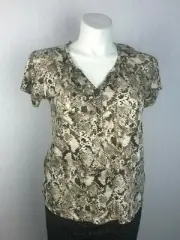Sanctuary Women’s V-neck Snake Print Top