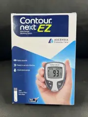 New Sealed Contour Next EZ Blood Glucose Monitoring System w/10 Lancets EXP 1/28