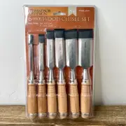 Windsor Design 6PC Wood Chisel Tool Set # 62641 Chrome Vanadium Blades