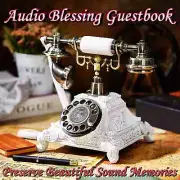 Classic Audio Blessing Guest Book Phone Wedding Banquet Buest Voice Message New