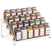 Tiered Spice Rack, 4 Tier Spice Shelf Organizer for Cabinet, Spice Rack Organ...