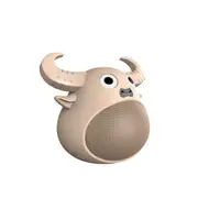FitSmart Bluetooth Animal Face Speaker Portable Wireless Stereo Sound Fun Khaki