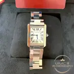 免運 正品現貨 （9.8成新） CARTIER TANK MUST腕錶 / 小號石英機芯 銀色 手錶 WSTA0051