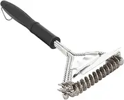 Stainless Steel BBQ Grill Brush 16.5 Wire Cleaning Brush Shovel Wall Hanging Hook Outdoor Grill Cleaner Tool