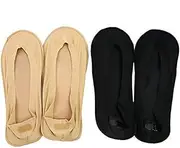 FOMIYES 1Pair Low Cut Cushion Socks for Arch Support Padded Non Slip Design Comfortable Breathable for Long Term Wear for Poor Foot Posture Black