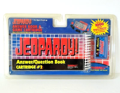Jeopardy Hand Held Game Question & Answer Cartridge 2 NEW NIP Tiger Electronics