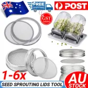 Seed Sprouting Lids Tools Strainer Screen Kits for Wide Mouth Mason Canning Jar