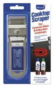 Hillmark Quality Ceramic Induction Glass Cook Stove Top Scraper Cleaner Blades