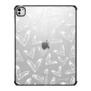 iPad Pro 13-inch (M4) iPad Impact Case Dripping Hearts White