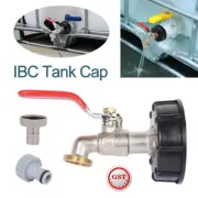 IBC Tank Adapter S60X6 Brass Garden Tap With 1/2" Hose Outlets Fitting Tools AU