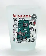 Alabama US States Series Collection Glassware Shot Glass