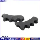 2x Toe Separator Hallux Valgus Corrector Hammer Straightener (Adult Black)