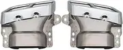 1Pair Quad Exhaust Tips Stainless Steel Compatible For Mercedes Compatible For AMG A45 W176 CLA45 C117 2013-2018 Car Accessories(Silver)
