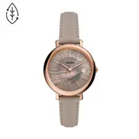 在飛比找momo購物網優惠-【FOSSIL】美式優雅光動能皮帶腕錶(ES5091)
