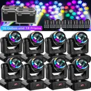 150W Moving Head Light Stage Light Prism RGBW LED DMX Beam Strobe DJ Disco Party