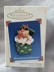 Hallmark 2005 Mischievous Kittens Cat Keepsake Ornament #7 MIB