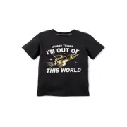 Carter's Boy's "Mommy Thinks I'm Out Of This World" Short Sleeve Tee; Black (3T)