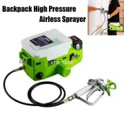 500W High Pressure Airless Sprayer Backpack Latex Paint Sprayer Gun with Battery